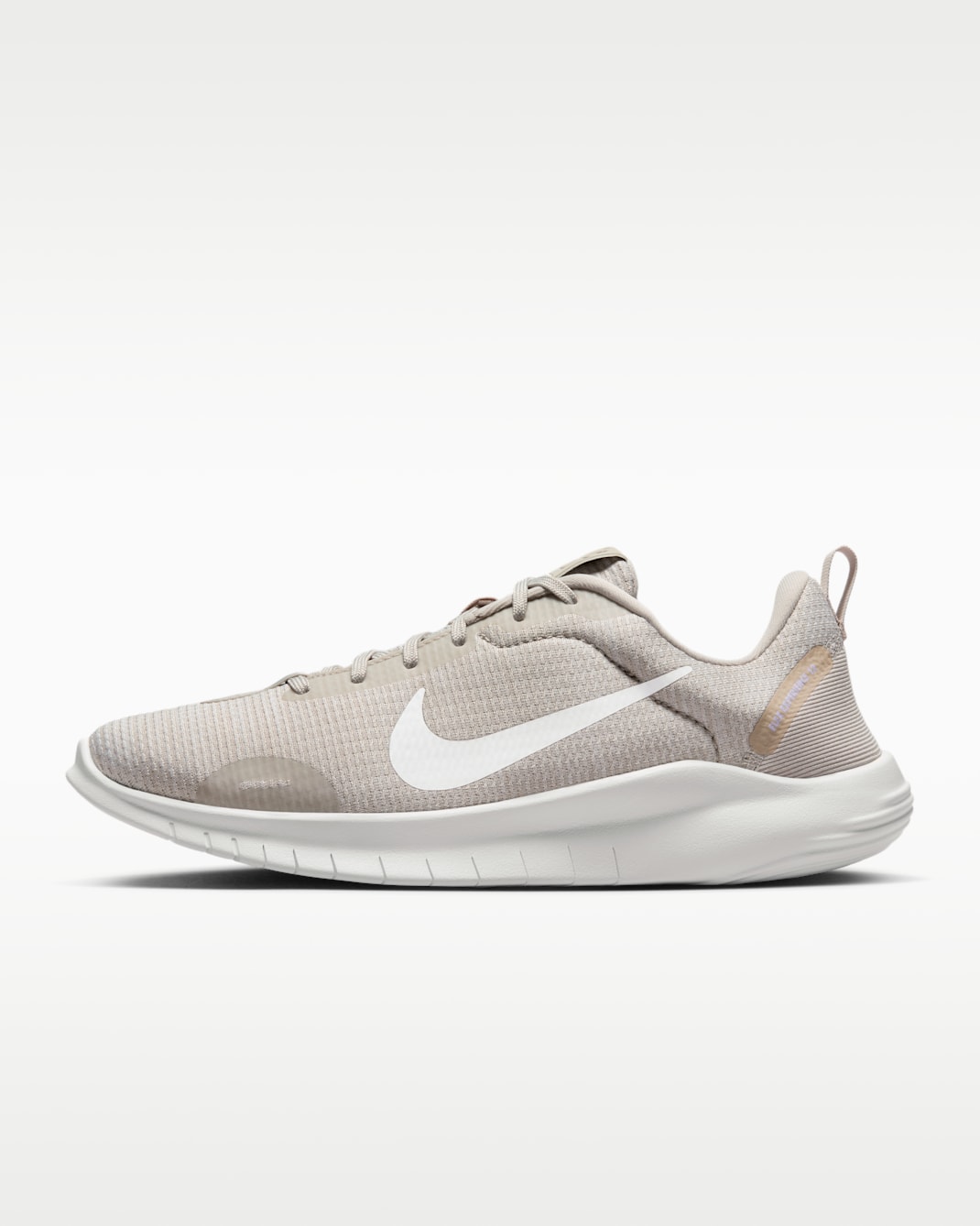 Nike Flex Experience Run 12 Women's Road Running Shoes - Light Iron Ore/Metallic Gold Grain/Lilac Bloom/White