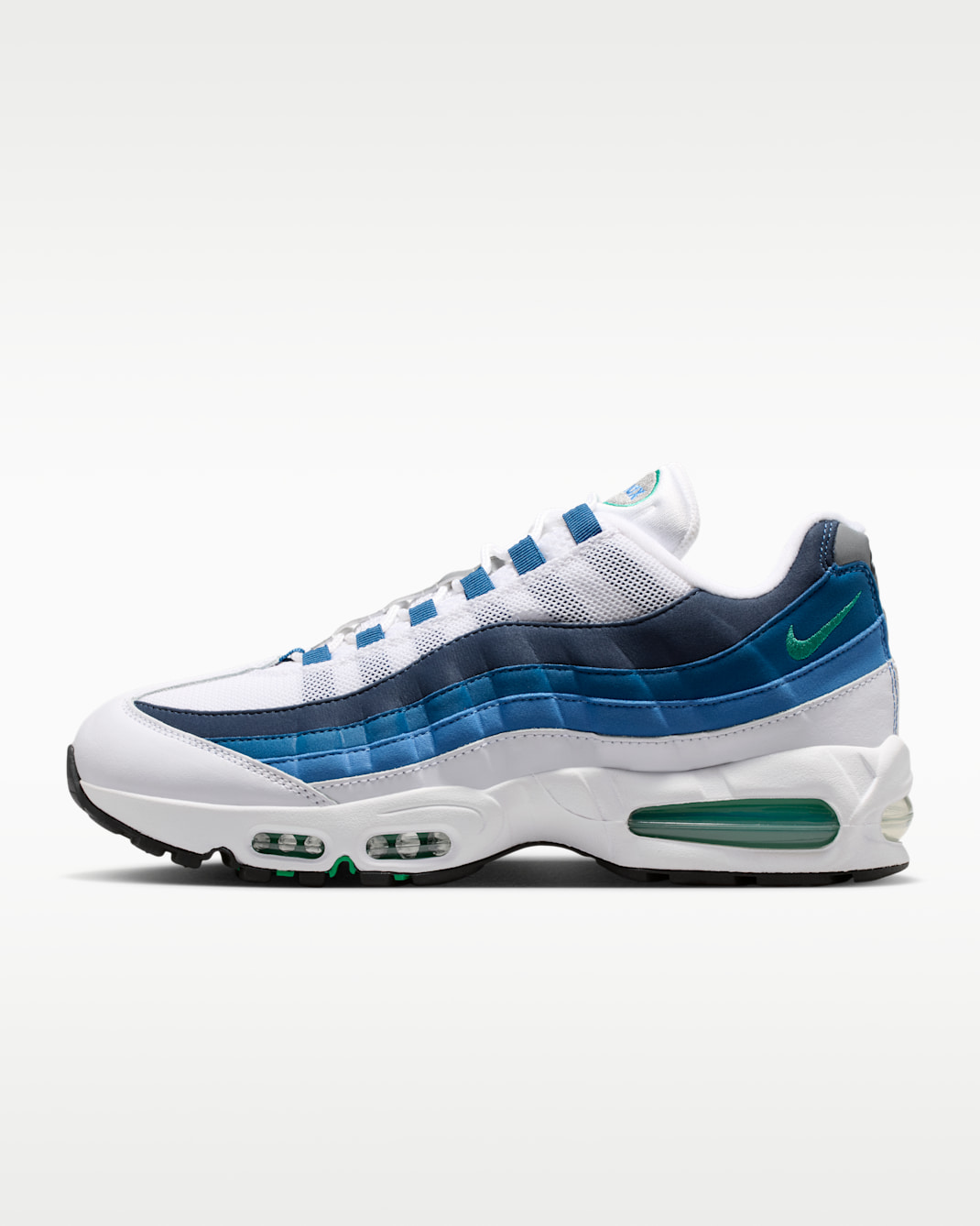 Nike Air Max 95 OG Men's Shoes - White/Lake Blue/French Blue/Emerald Green