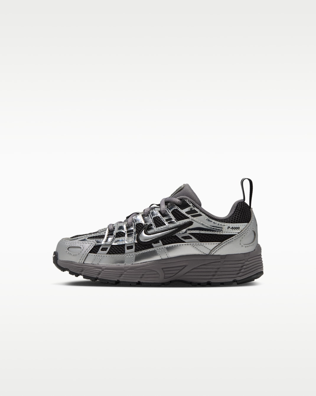 Nike P-6000 Little Kids' Shoes - Black/Pencil Point/Dark Grey/Metallic Silver