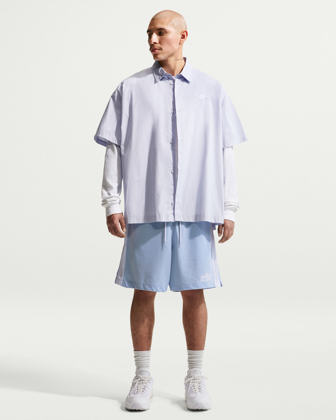 Nike Sportswear Club Men's Knit Flow Shorts - Hydrogen Blue/White/White/White