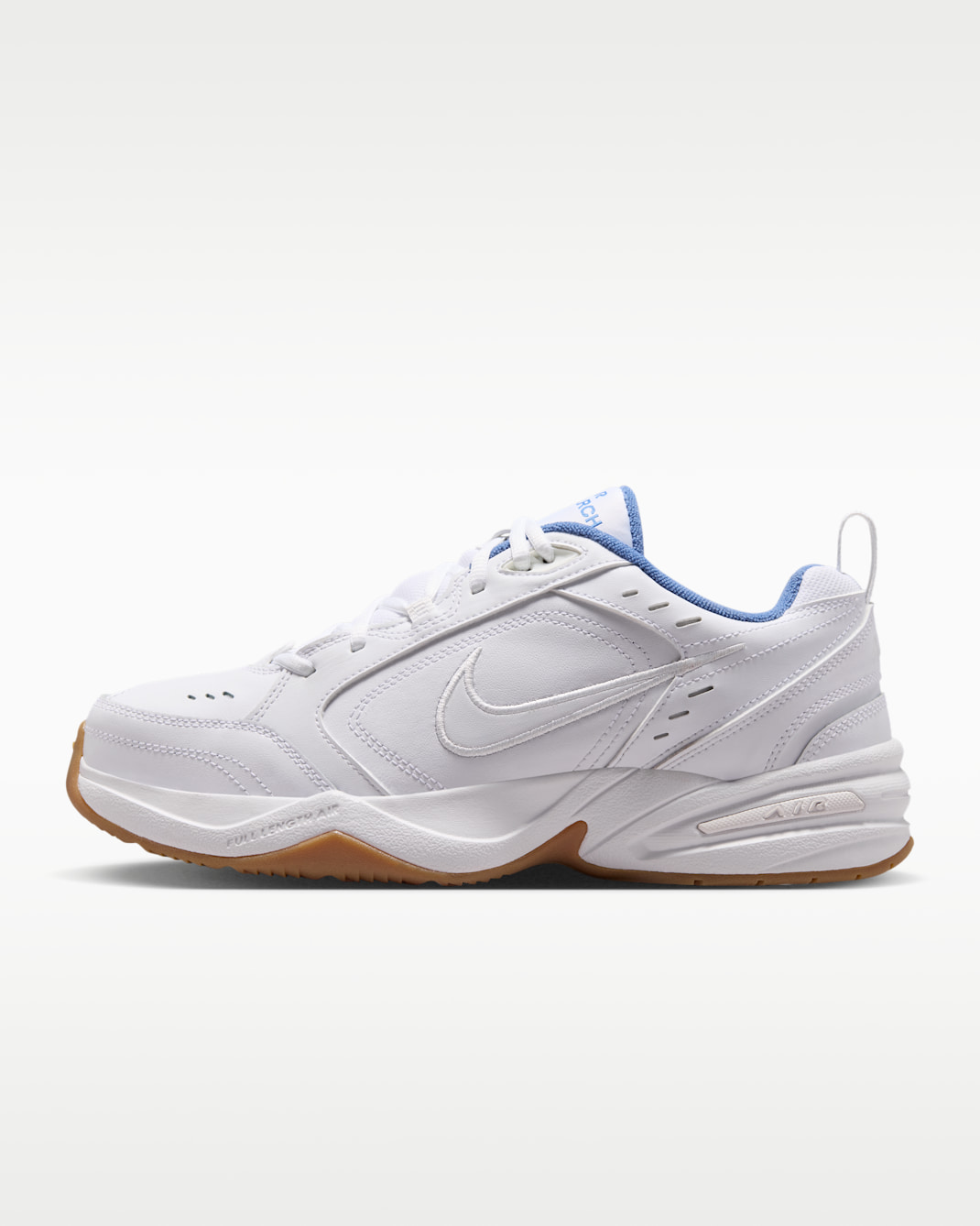 Ανδρικά παπούτσια άσκησης Nike Air Monarch IV - Λευκό/Indigo Storm/Gum Light Brown/Λευκό