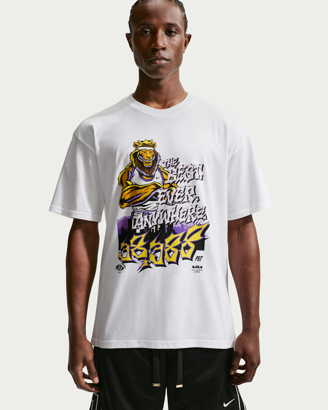 LeBron 'For The Record' Nike Men's Basketball T-Shirt - White