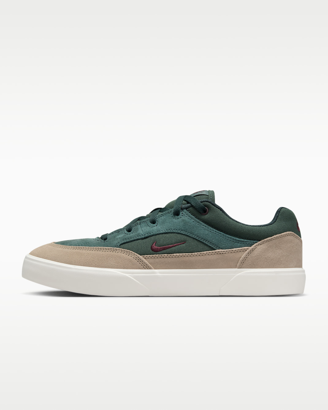 Nike SB Malor Skate Shoes - Seaweed/Khaki/Phantom/Burgundy Crush