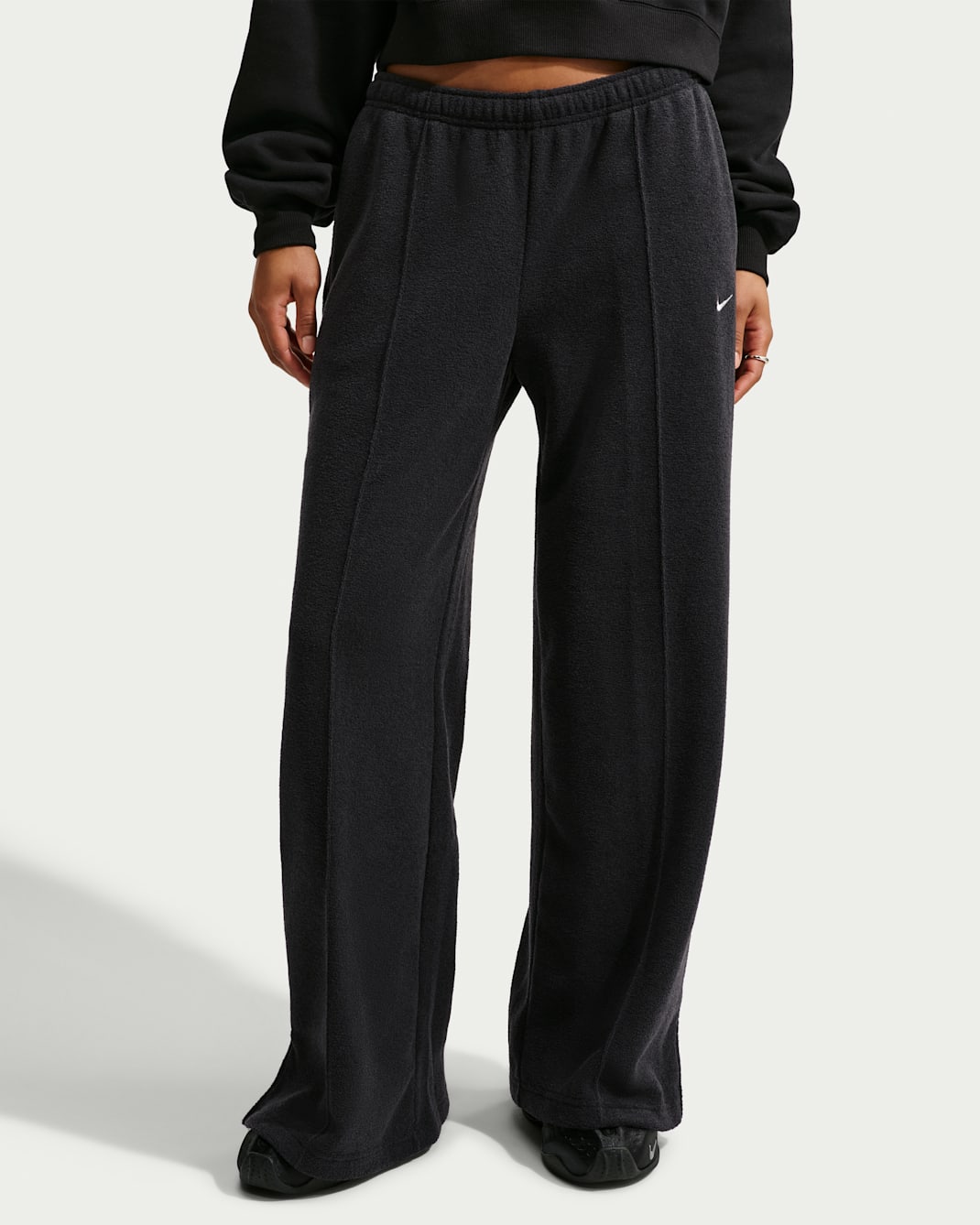 Nike Studio Fleece Plush Women's Mid-Rise Wide-Leg Pants