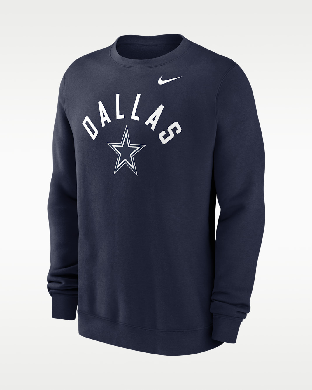 Dallas Cowboys Club Men's Nike NFL Pullover Crew - Navy