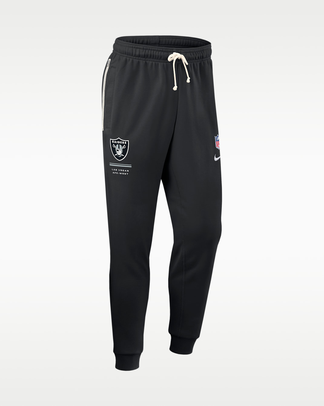 Pants Nike Dri-FIT de la NFL de pierna entallada para hombre Las Vegas Raiders Sideline Standard Issue - Negro
