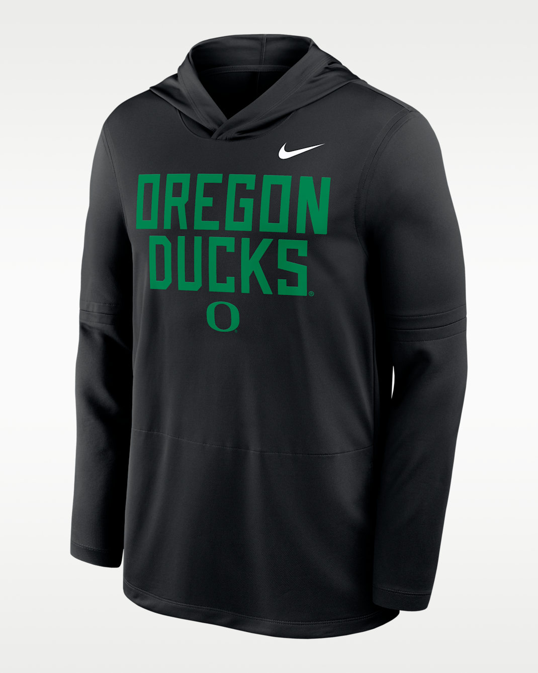 Oregon Sideline Men's Nike Dri-FIT College Long-Sleeve Hooded Top - Black