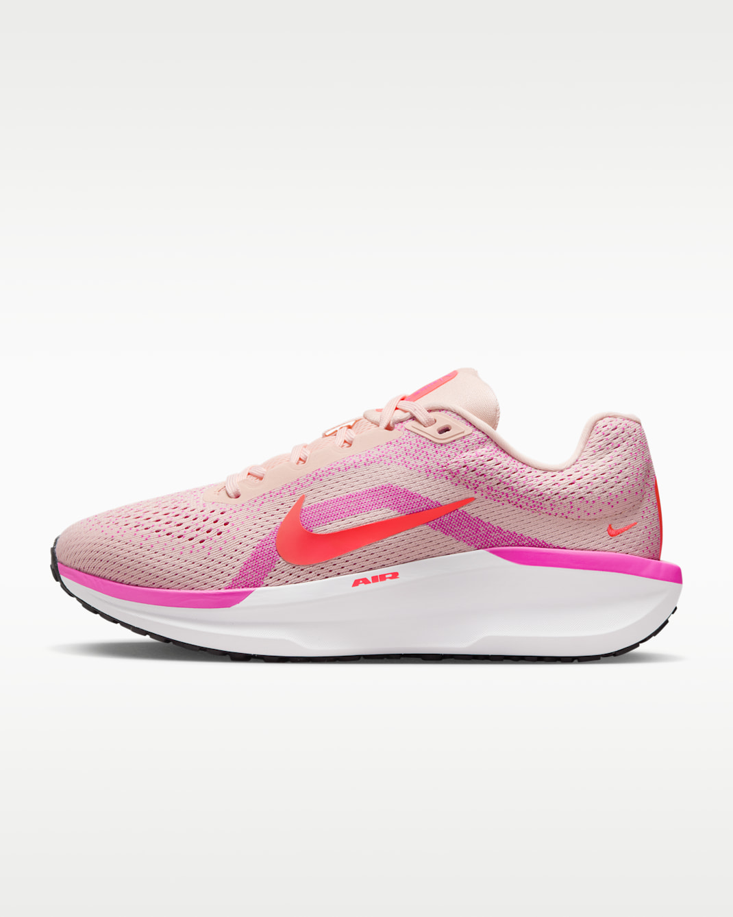 Nike Winflo 11-løbesko til vej til kvinder - Washed Coral/Fire Pink/hvid/Bright Crimson