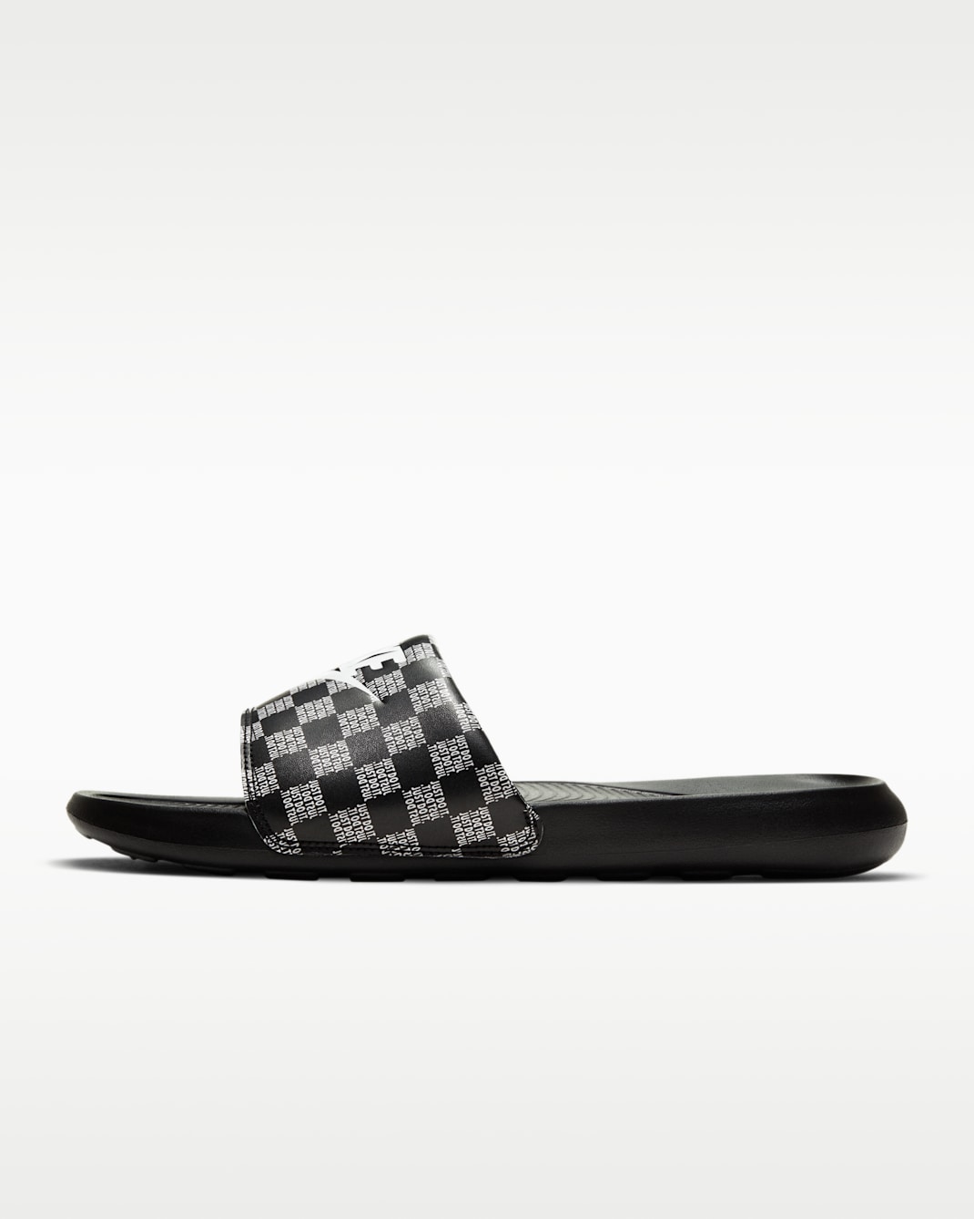 Nike Victori One Men's Printed Slides - Black/Black/White