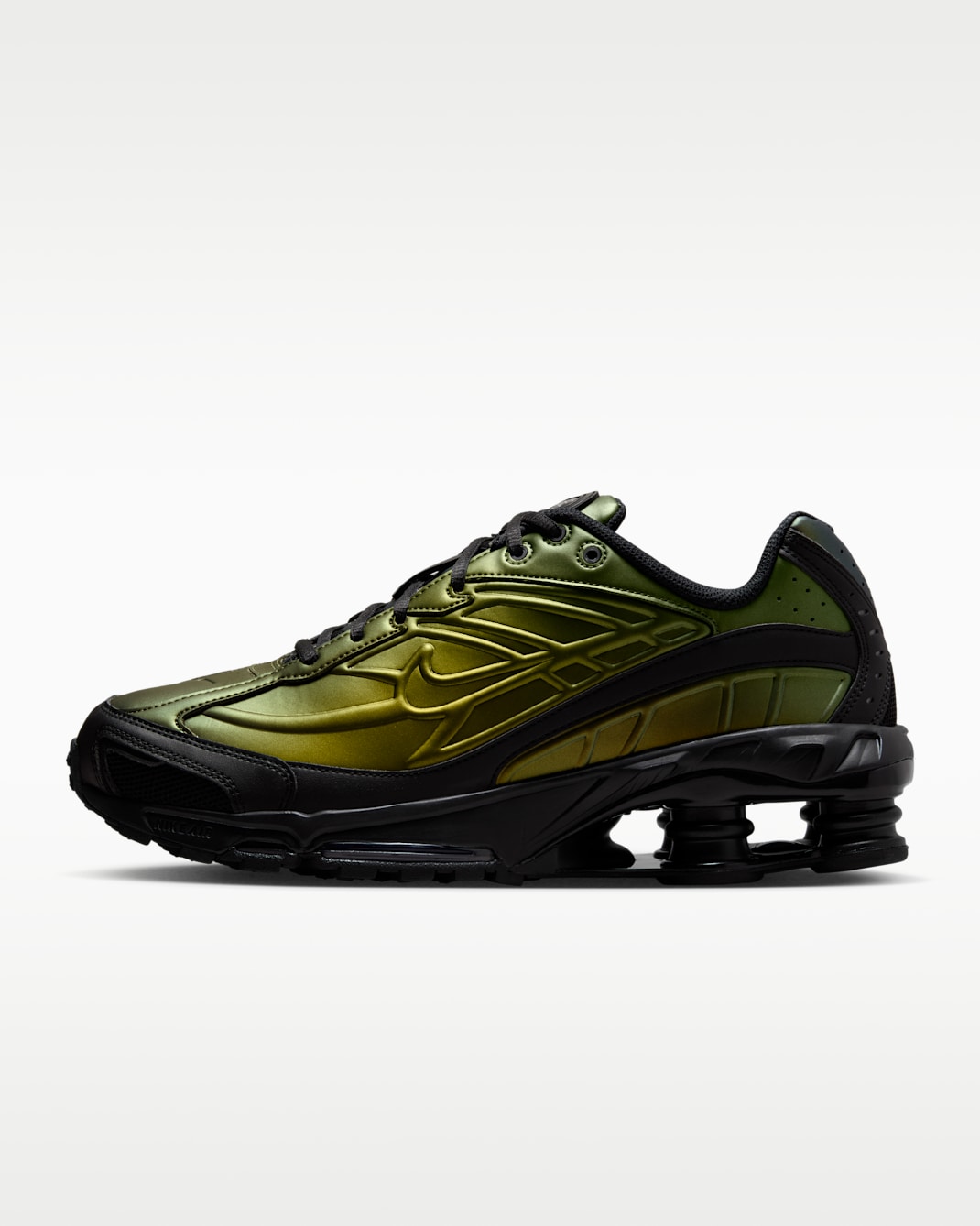 Nike Shox Ride 2 Shoes - Black/Olive Flak/Metallic Silver/Black