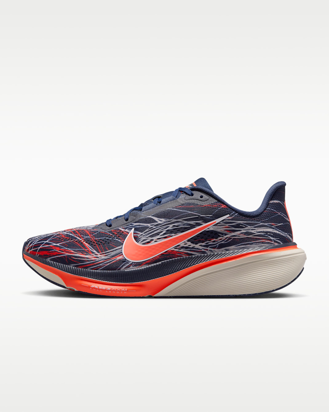 Nike Pegasus 42 Men's Road-Running Shoes - Obsidian/Light Bone/Bright Crimson/Dynamic Yellow