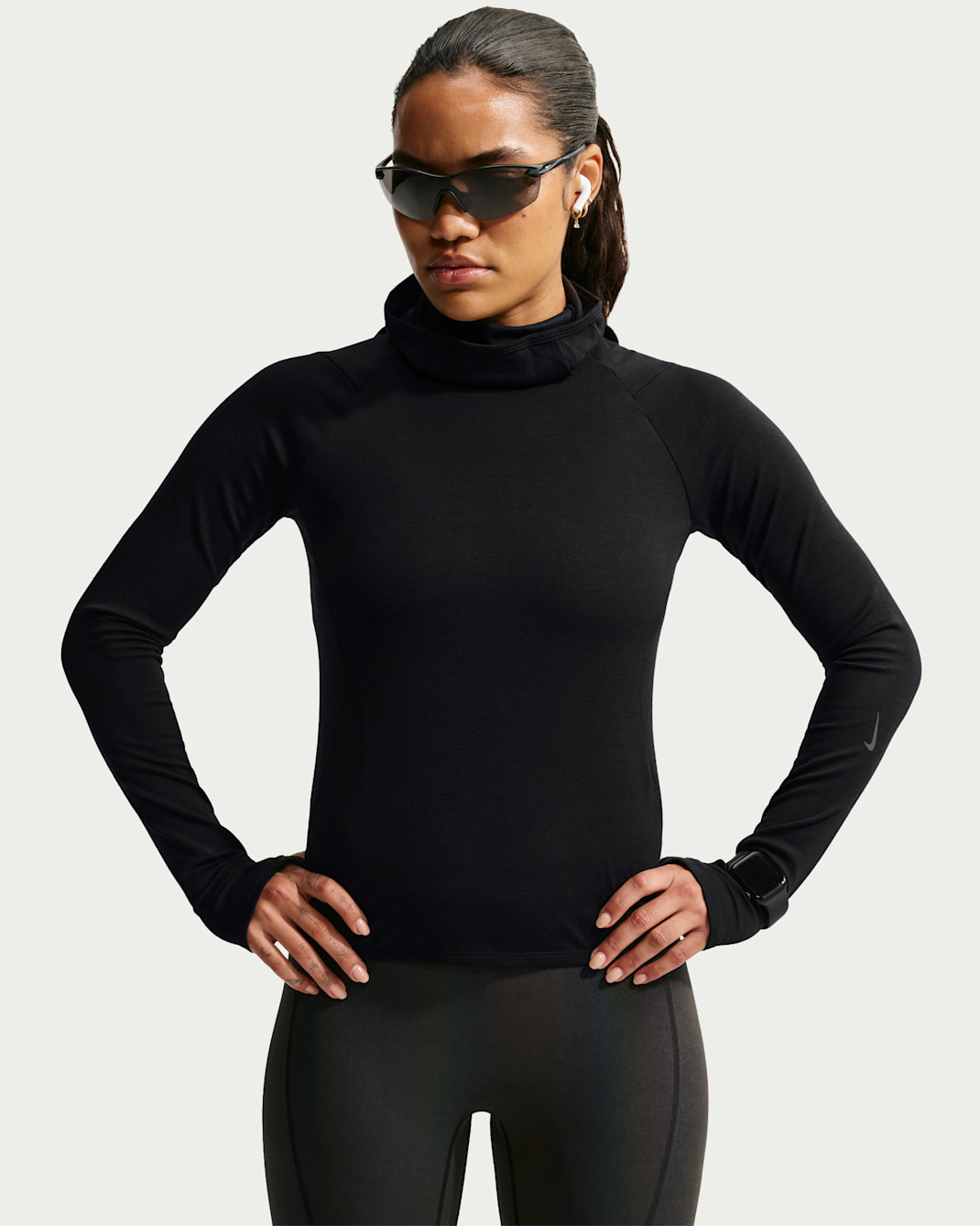 NikeLab | Running Women's Wool-Blend Mid Layer - Black/Black/Black