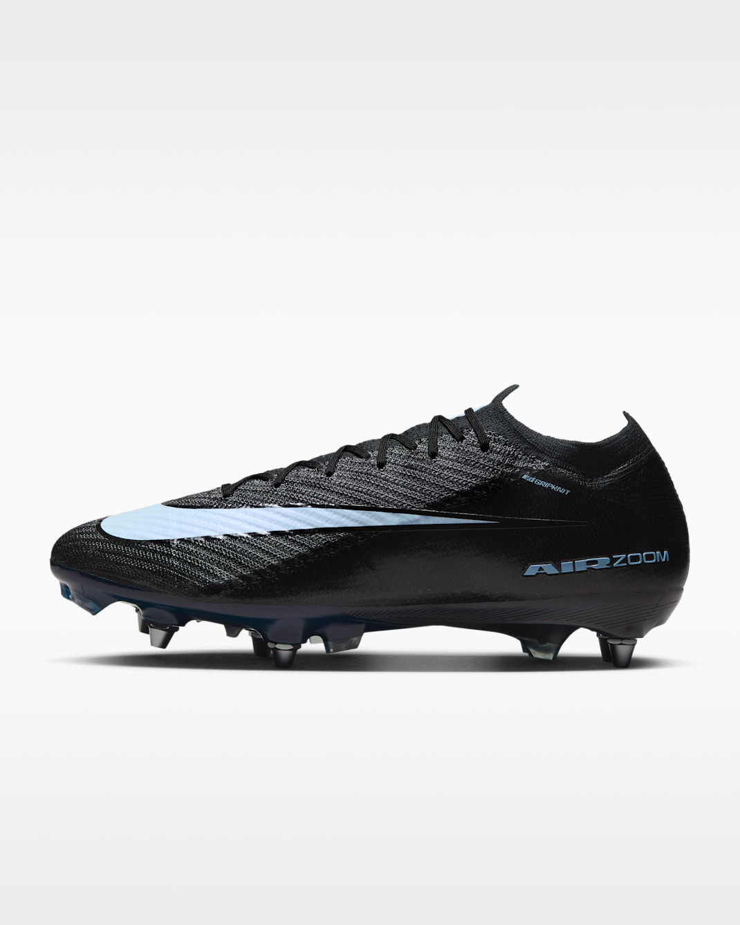 Nike Mercurial Vapor 16 Elite SG-Pro Fußballschuh mit niedrigem Schaft - Schwarz/Ice Blue