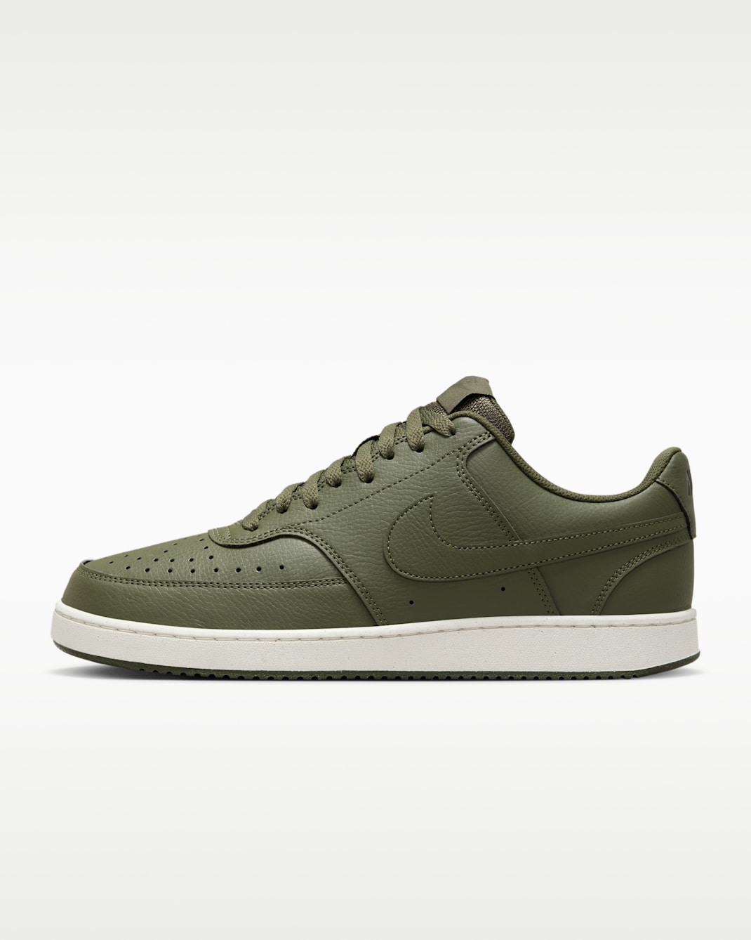 Nike Court Vision 低筒 Next Nature 男鞋 - Cargo Khaki/Sail/Cargo Khaki
