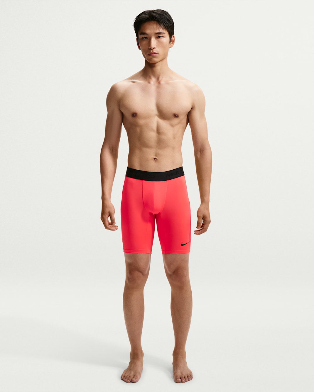 Nike Pro Men's Dri-FIT Fitness Long Shorts - Laser Crimson/Black