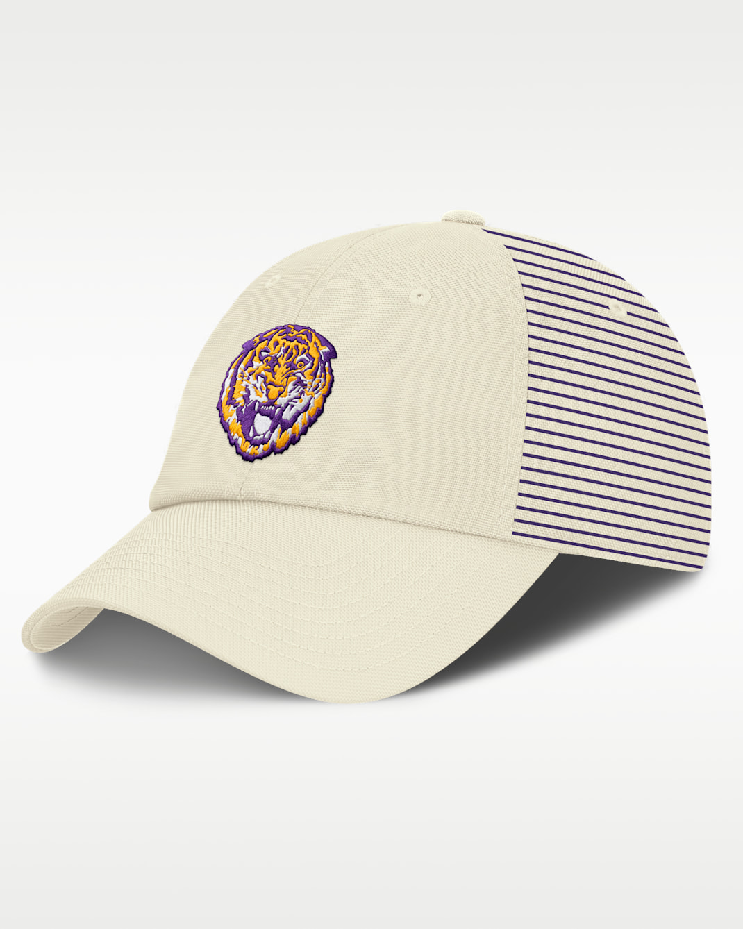 LSU Denim Club Men's Nike College Adjustable Hat - White