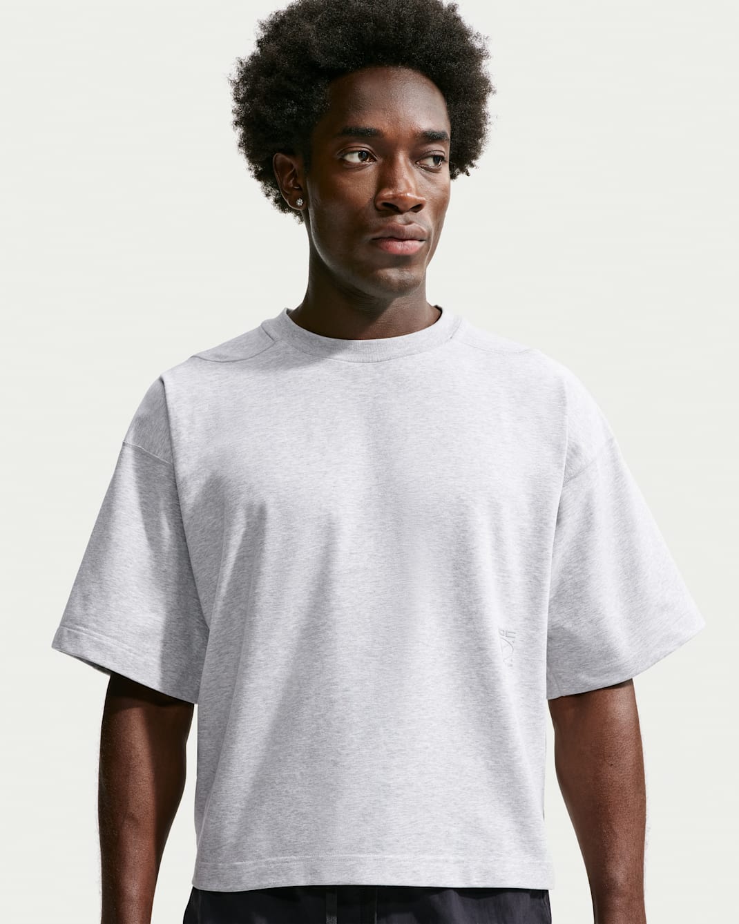 Haut de training à manches courtes Dri-FIT Nike N.A.C. pour homme - Light Smoke Grey/Heather/Light Smoke Grey