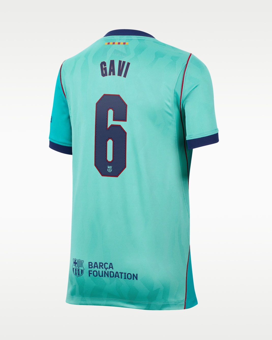 Gavi Barcelona 2026/27 Stadium Third Big Kids' Nike Dri-FIT Soccer Jersey - Green