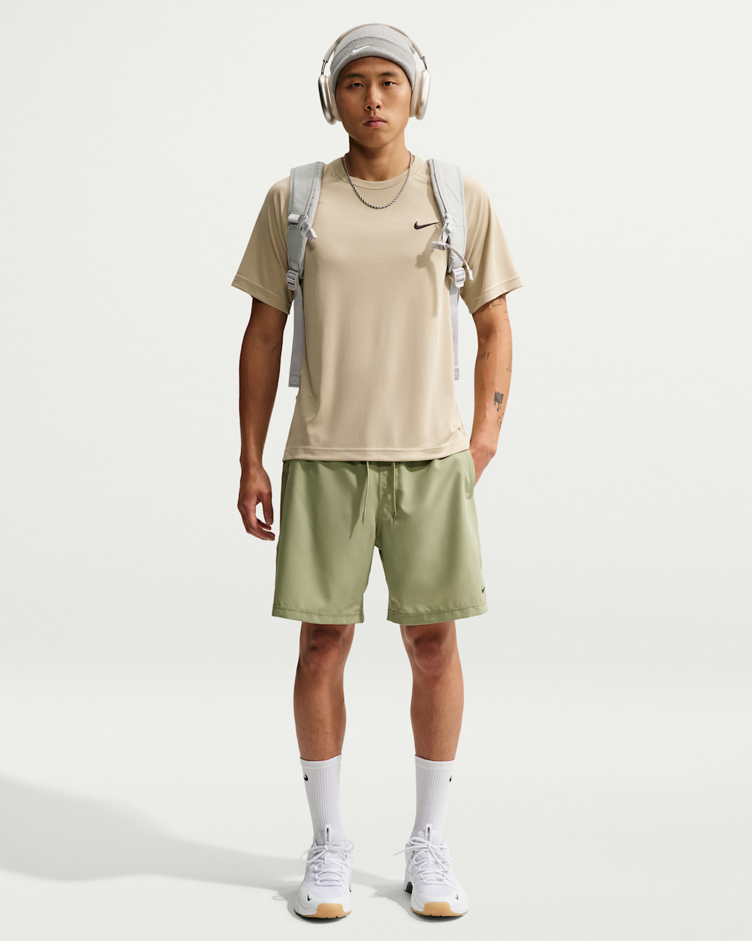 Nike Dri-FIT Form Men's 18cm (approx.) Unlined Versatile Shorts - Dusty Olive/Black