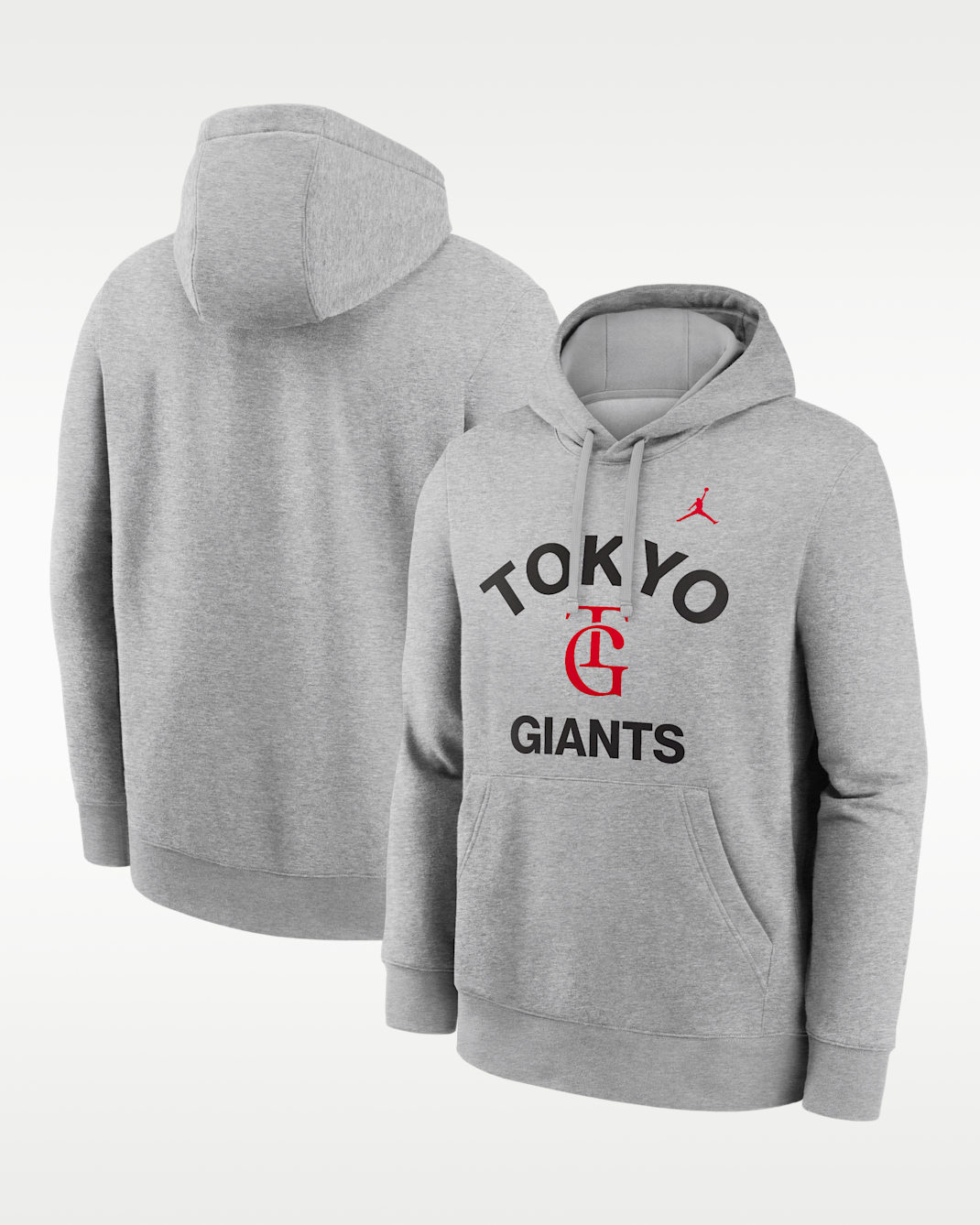 Tokyo Yomiuri Giants x Jordan Exclusive Collection Men's Pullover Hoodie - Dark Grey Heather