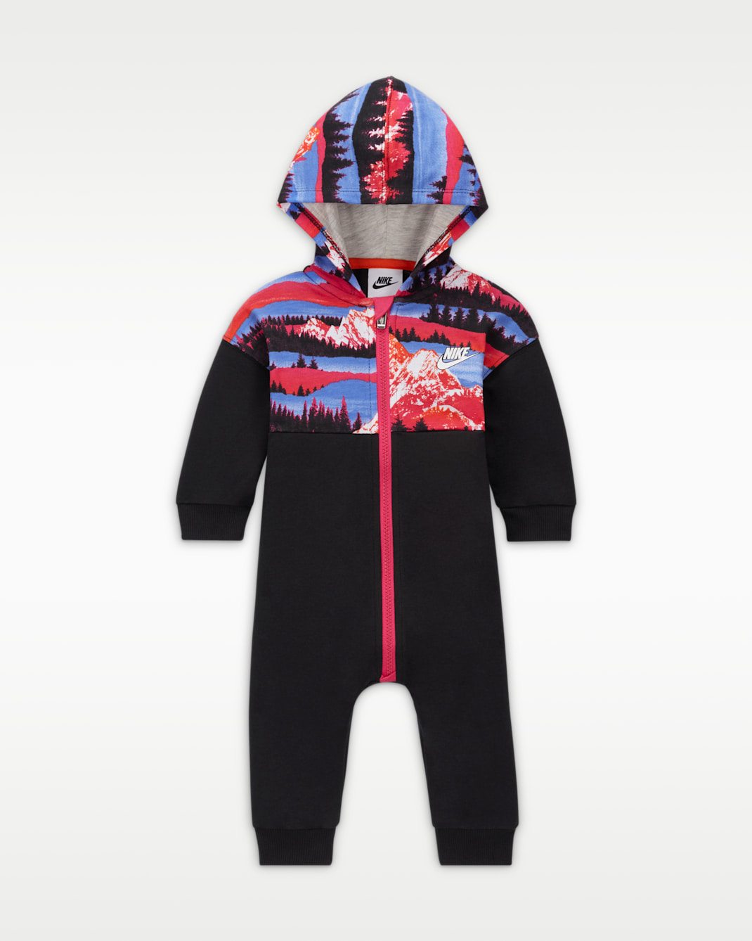 Nike Sportswear Snow Day Hooded coverall voor baby's - Zwart