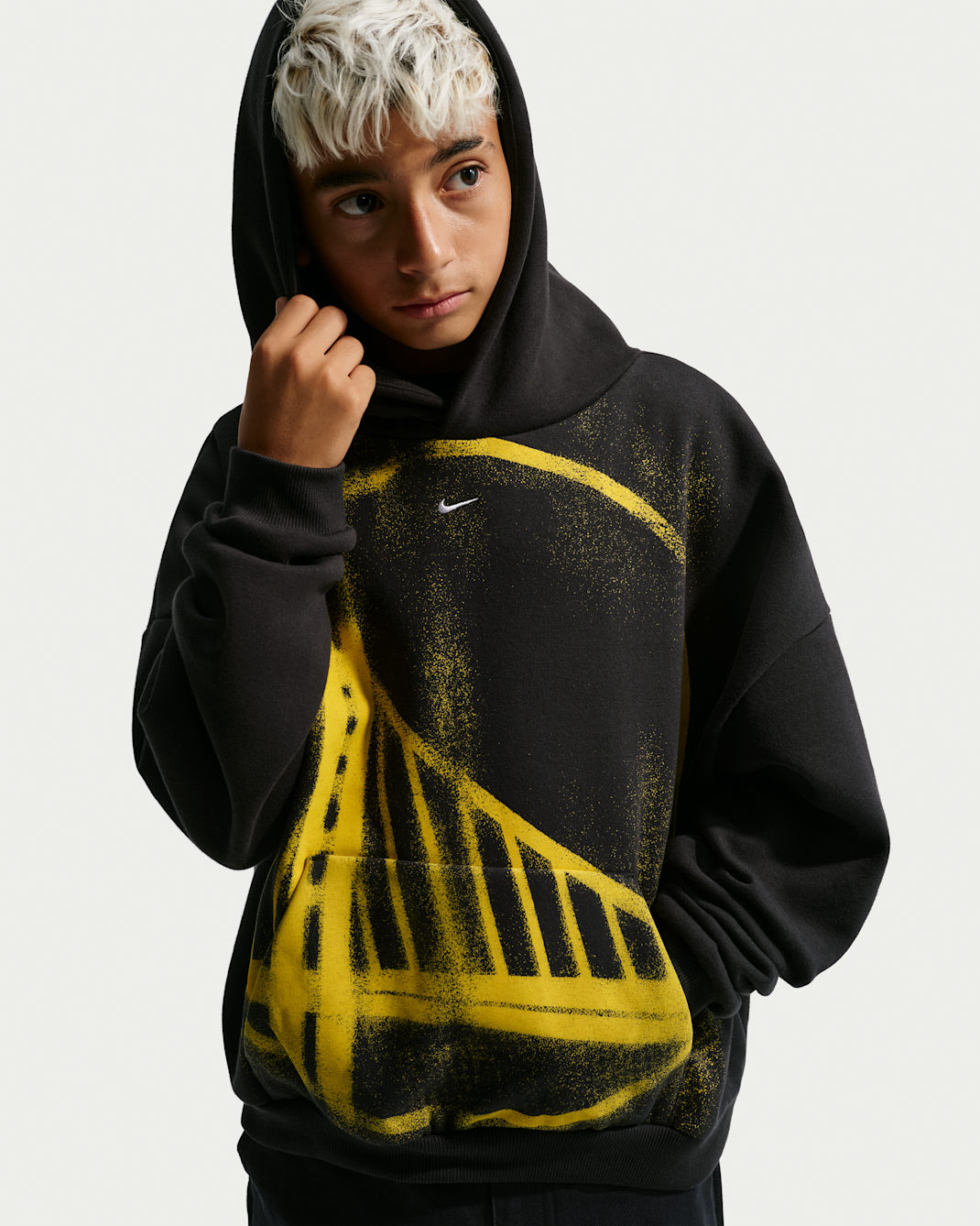 Golden State Warriors Big Kids' Nike Basketball Hoodie