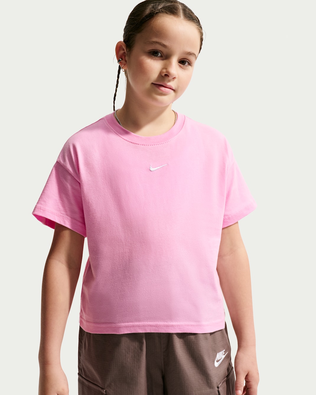 T-shirt Nike Sportswear Essential för ungdom (tjejer) - Pink Rise