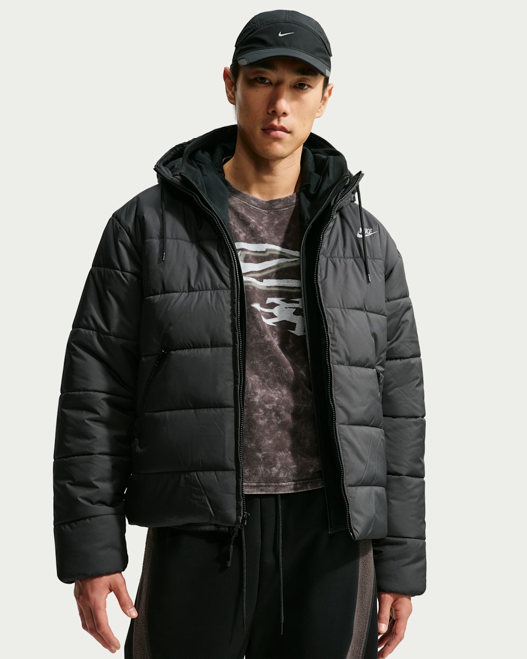 Nike Sportswear PrimaLoft® Men's Therma-FIT Loose Puffer Jacket - Black/Black/Cool Grey