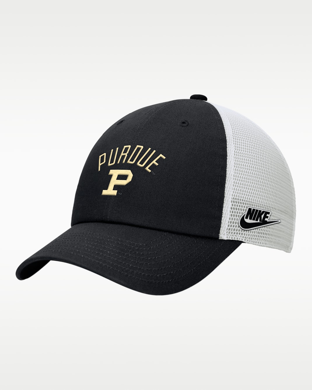 Nike College (Purdue) Unstructured Trucker Cap - Black