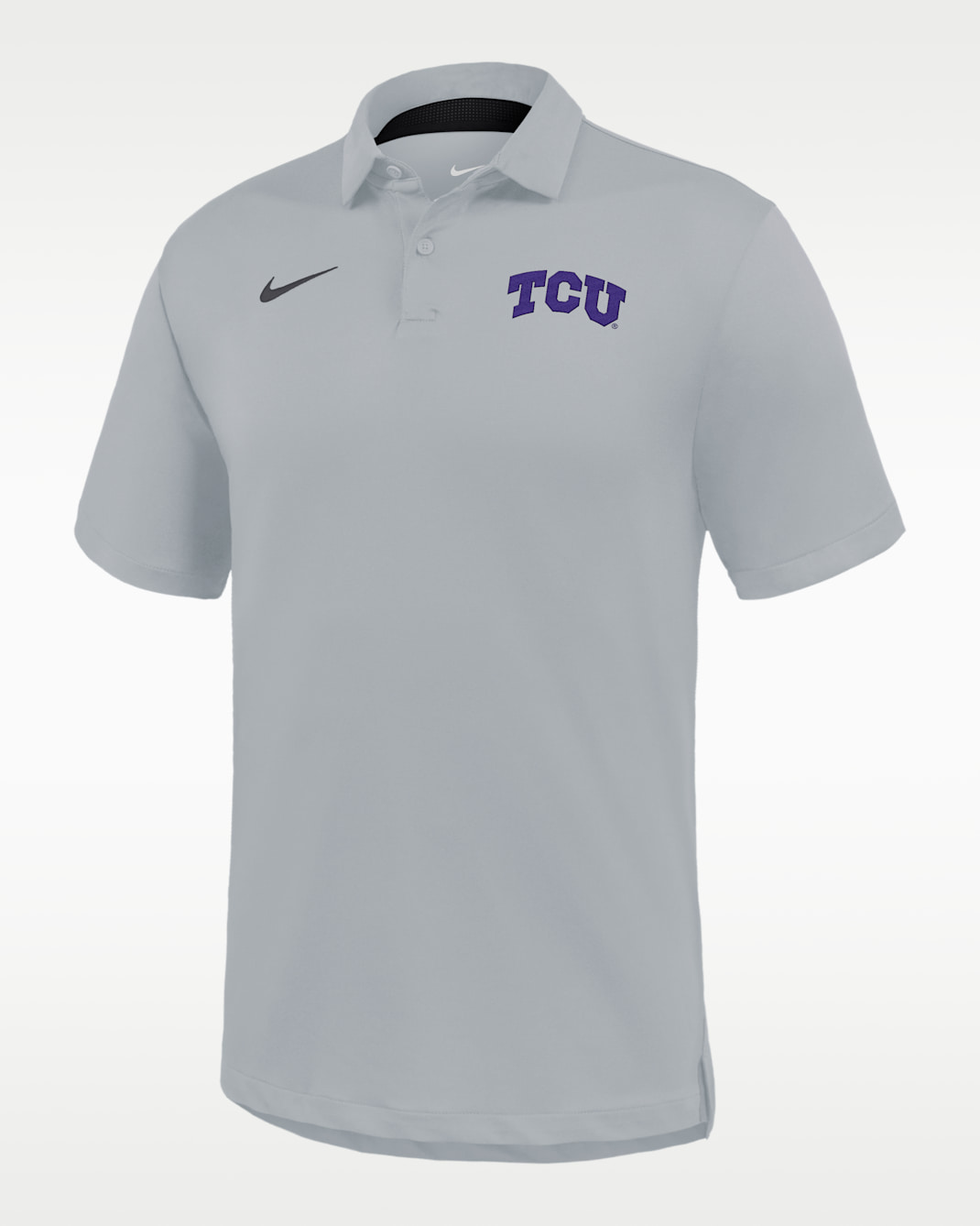 TCU Tour Men's Nike Dri-FIT College Polo - Light Smoke Grey