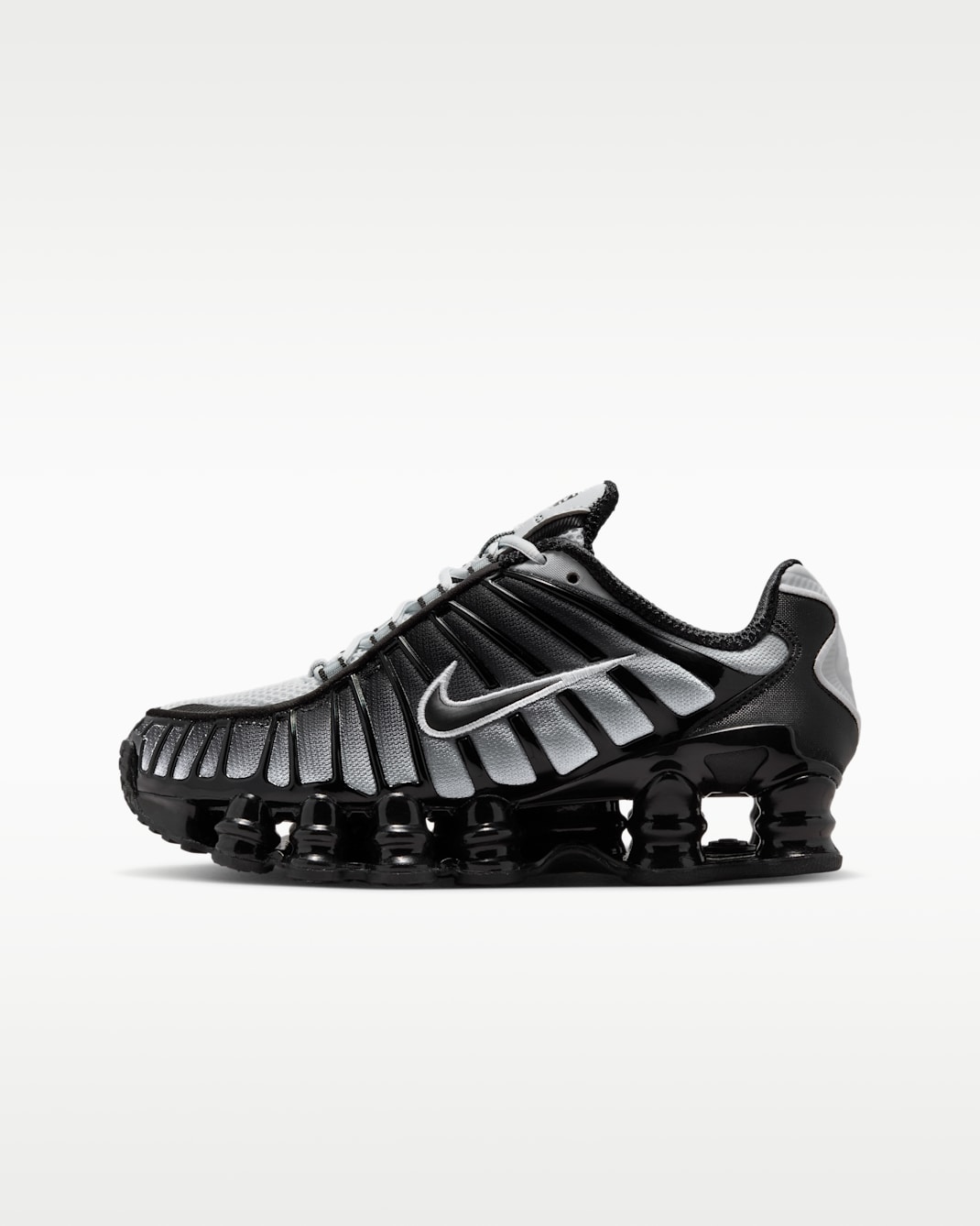 Nike Shox TL Big Kids' Shoes - Black/Pure Platinum/White