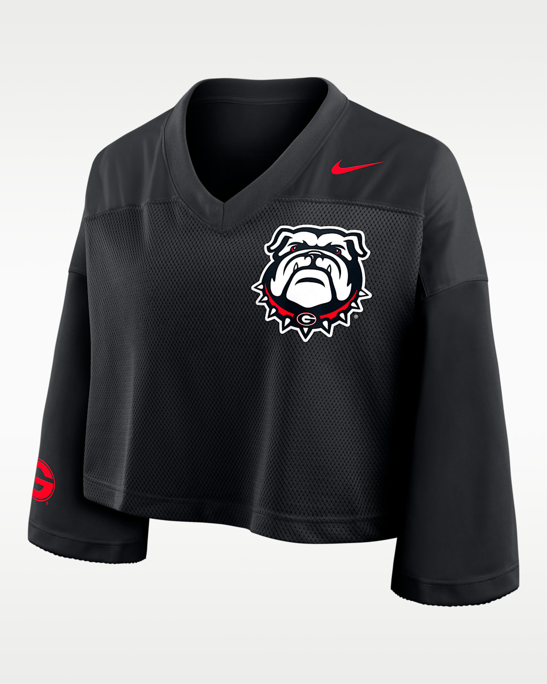 Georgia Jersey Women's Nike Dri-FIT College Cropped Top - Black