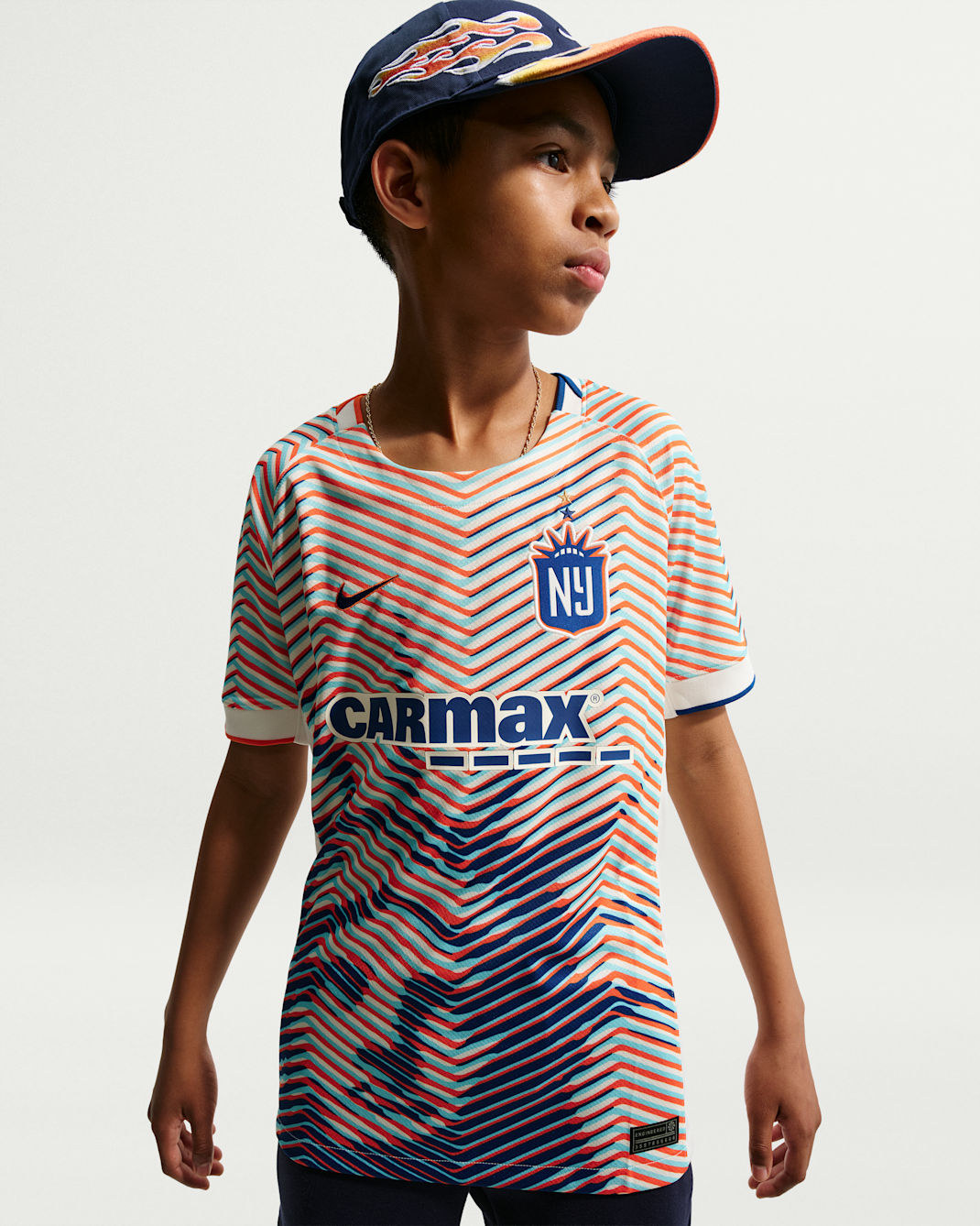 Gotham FC Stadium Away Big Kids' Nike Dri-FIT NWSL Replica Jersey - Sail