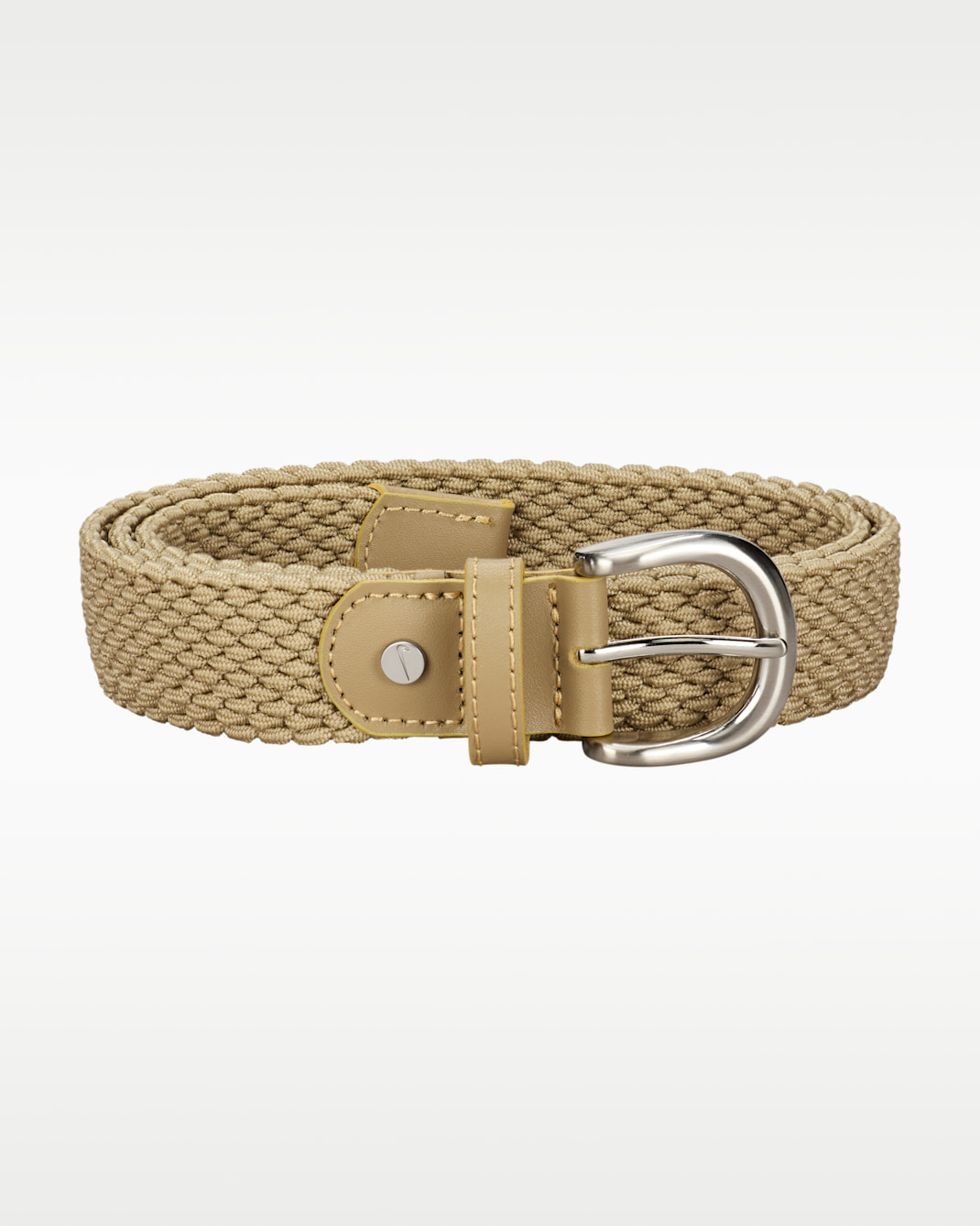 Nike Women's Solid Stretch Woven Golf Belt - Khaki