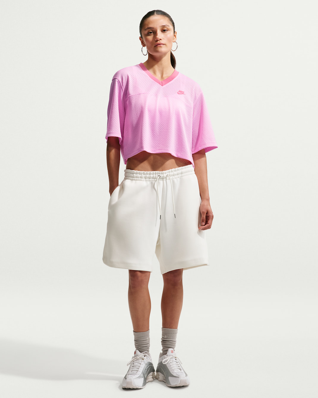 Nike Sportswear Women's Oversized Heritage Cropped Mesh Jersey
