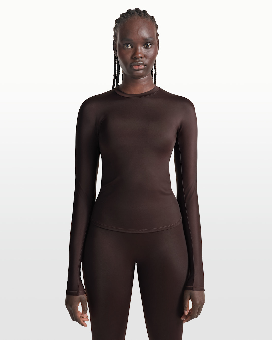 Haut à manches longues et col ras-du-cou pour femme NikeSKIMS Shine - NSKM PHOENIX