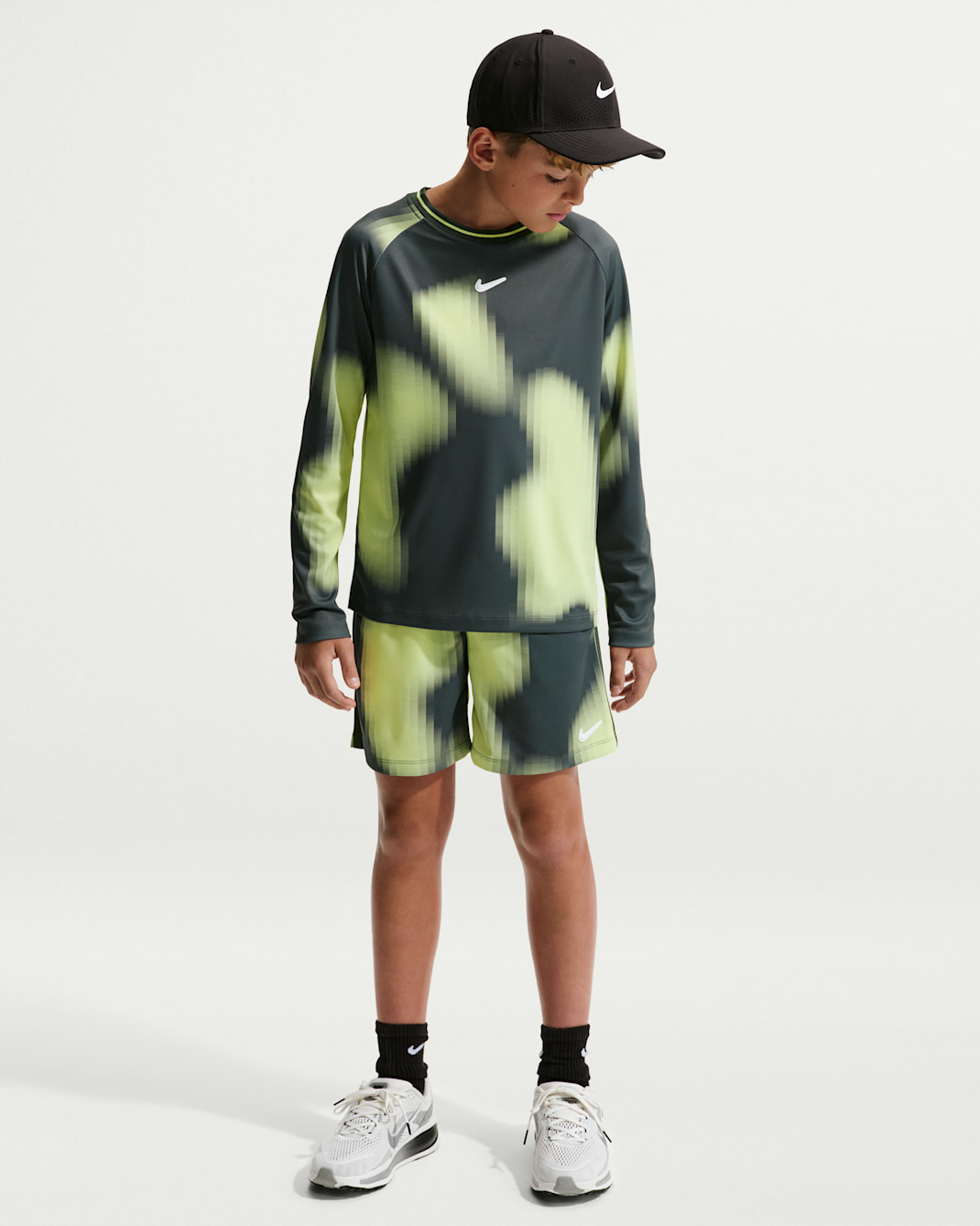 Nike Multi Renew Big Kids' (Boys') Shorts - Camo Green/Camo Green/White