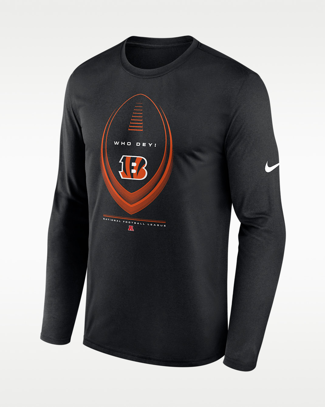Cincinnati Bengals Legend Icon Men's Nike Dri-FIT NFL Long-Sleeve T-Shirt - Black