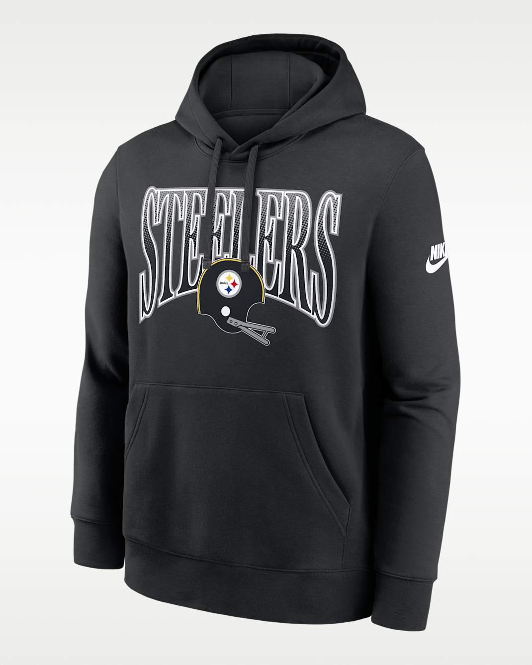Pittsburgh Steelers Rewind Club Men's Nike NFL Pullover Hoodie - Black