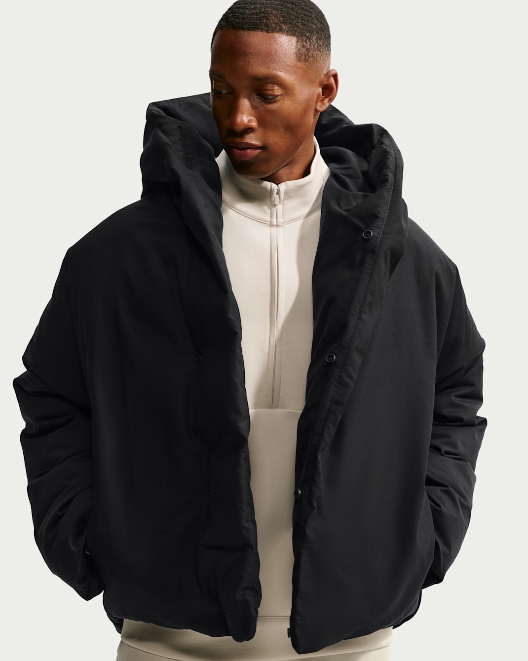 Nike 24.7 OuterCalm Men's Therma-FIT Down-Fill Jacket - Black/Dark Smoke Grey