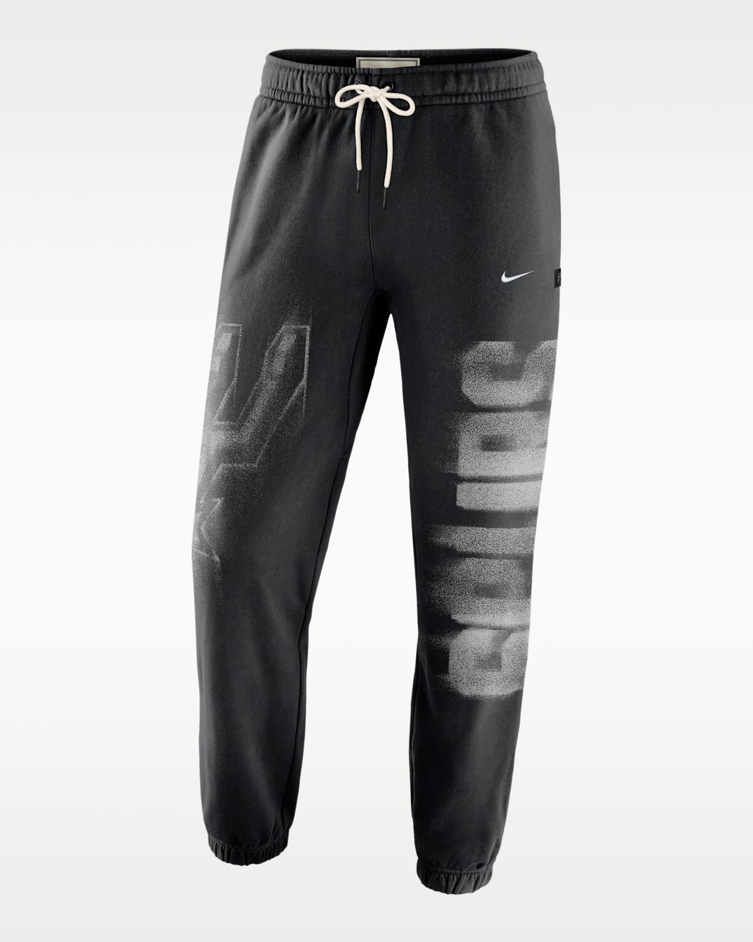 San Antonio Spurs Standard Issue Men's Therma-FIT Fleece Basketball Pants - Black/White