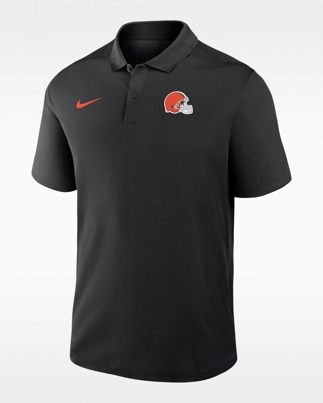 Cleveland Browns Logo Victory Men's Nike Dri-FIT NFL Polo - Black