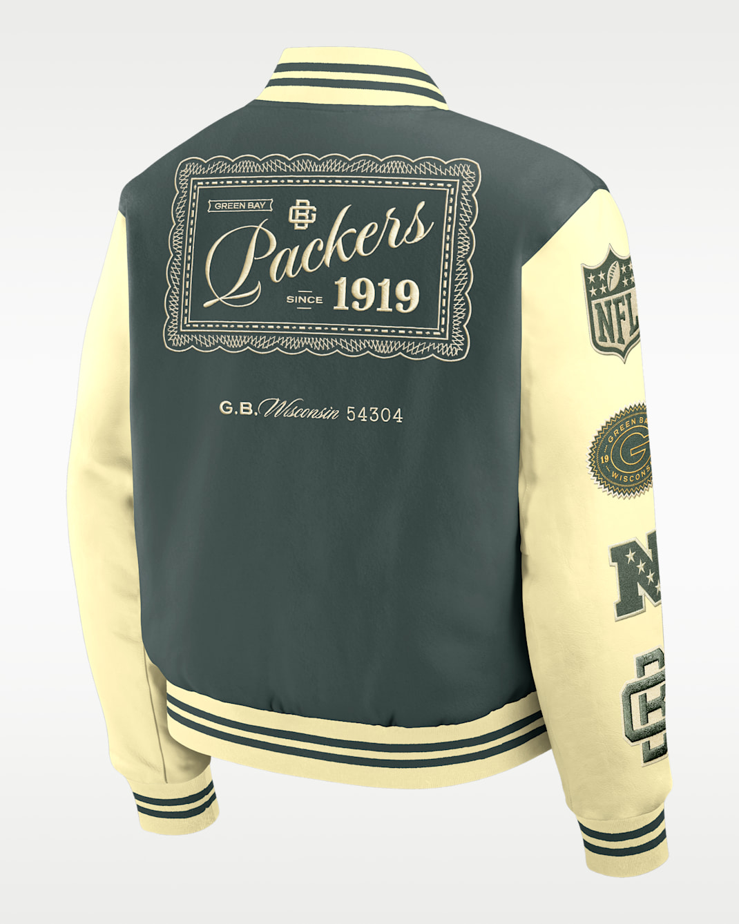 Green Bay Packers Rivalries Collection Men's Nike NFL Full-Snap Varsity Jacket