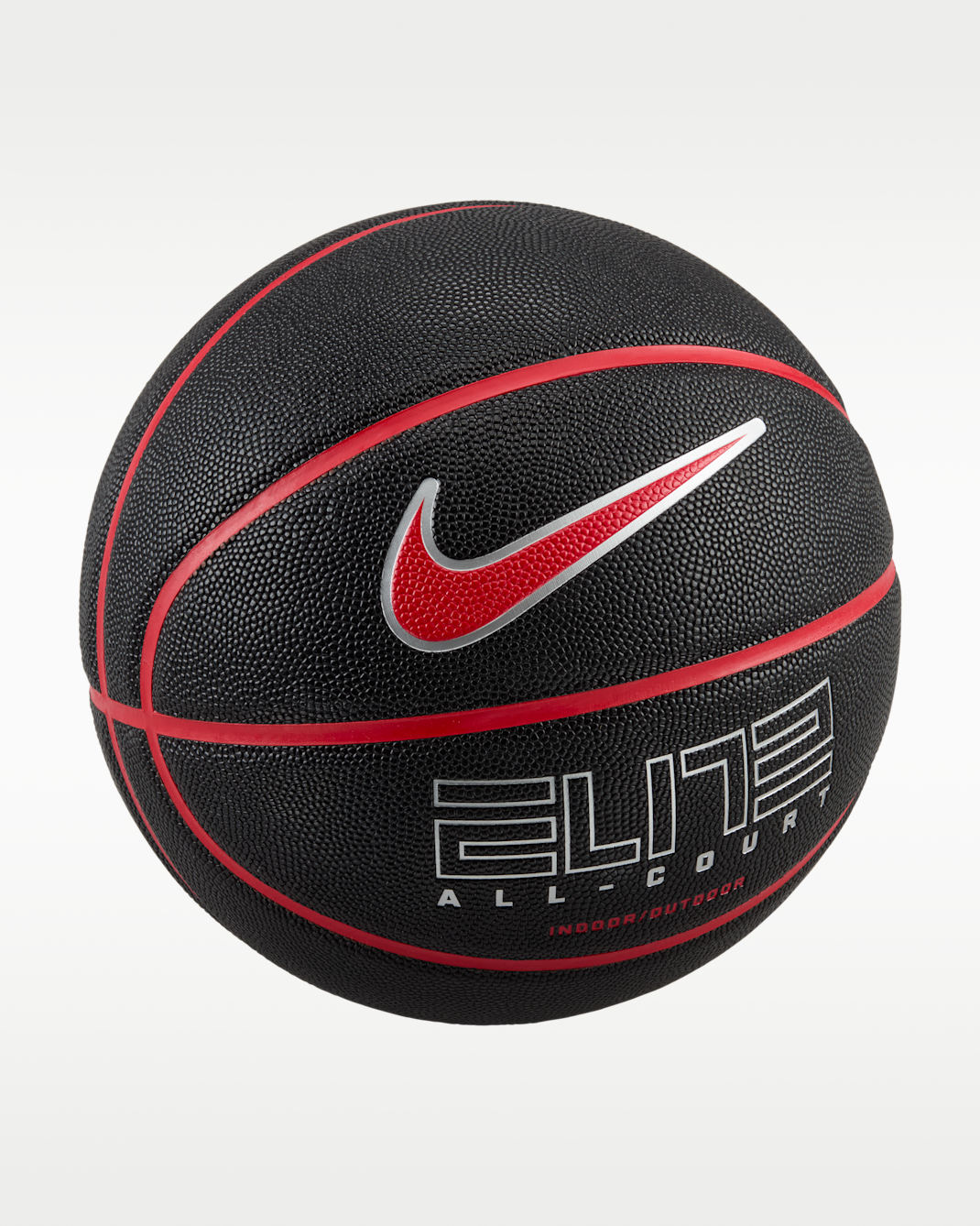 Nike Elite All-Court Basketball - Black/University Red