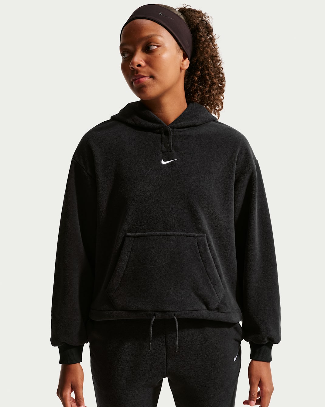 Nike Sportswear Longsleeve aus Fleece (ältere Kinder, Mädchen) - Schwarz