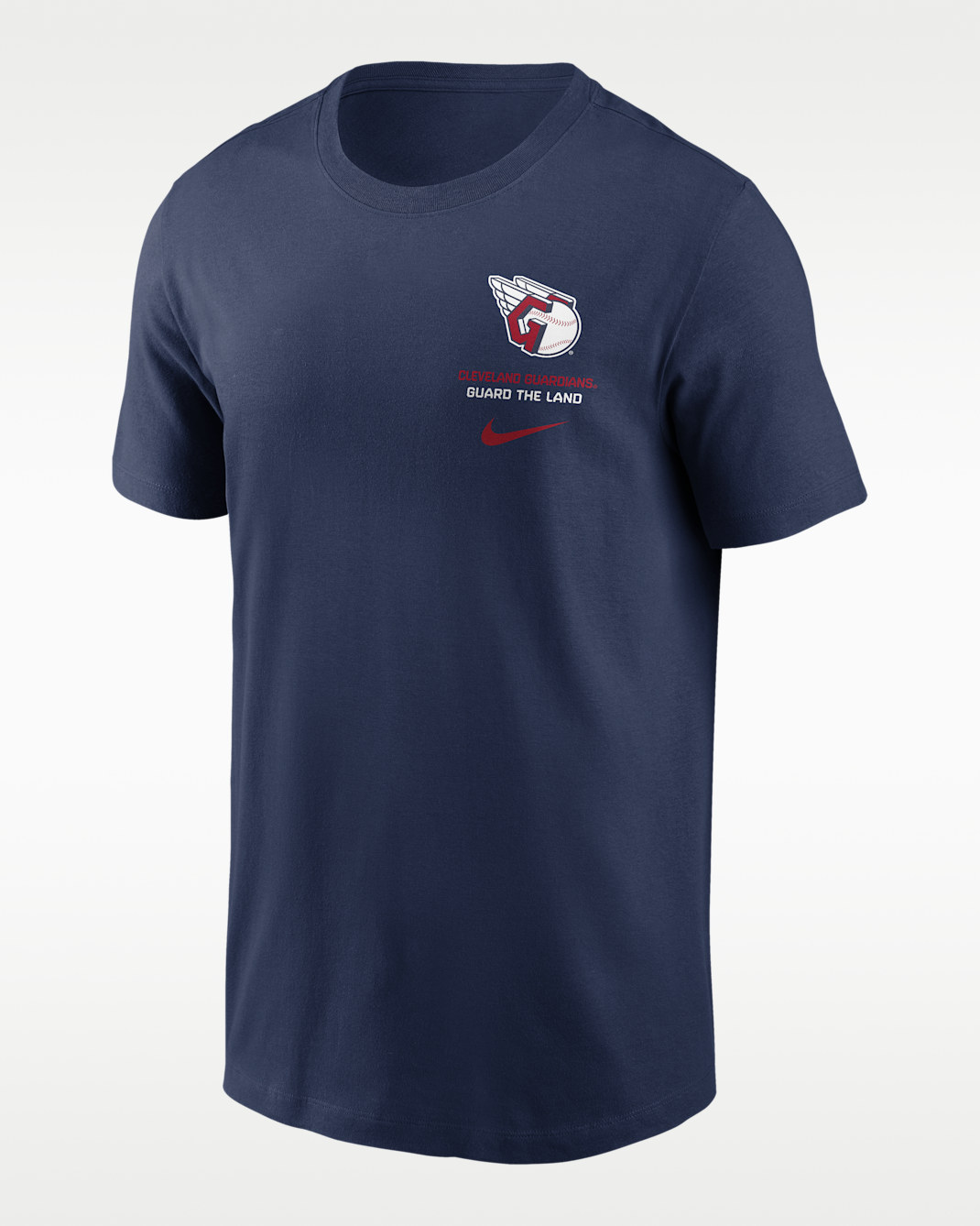Playera Nike de la MLB para hombre Cleveland Guardians 2-Hit - Azul marino