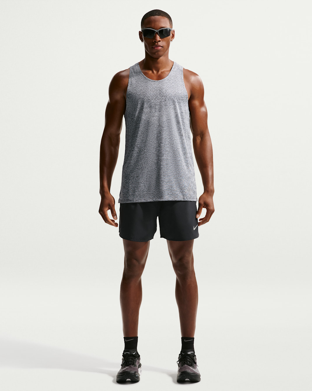 Nike Challenger Men's Dri-FIT 13cm (approx.) Brief-lined Running Shorts - Black/Black/Black