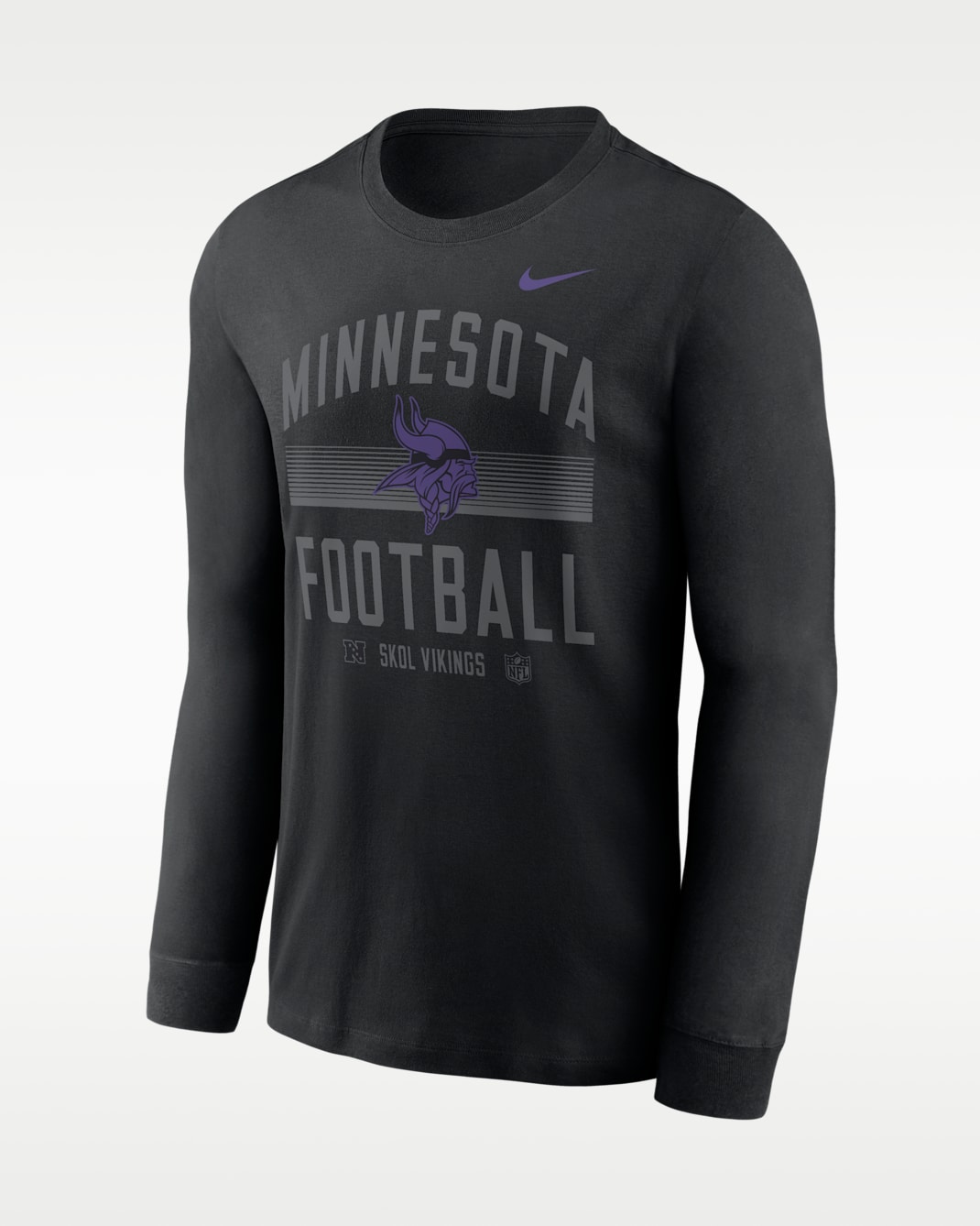 Minnesota Vikings Essential Men's Nike Dri-FIT NFL Long-Sleeve T-Shirt - Black