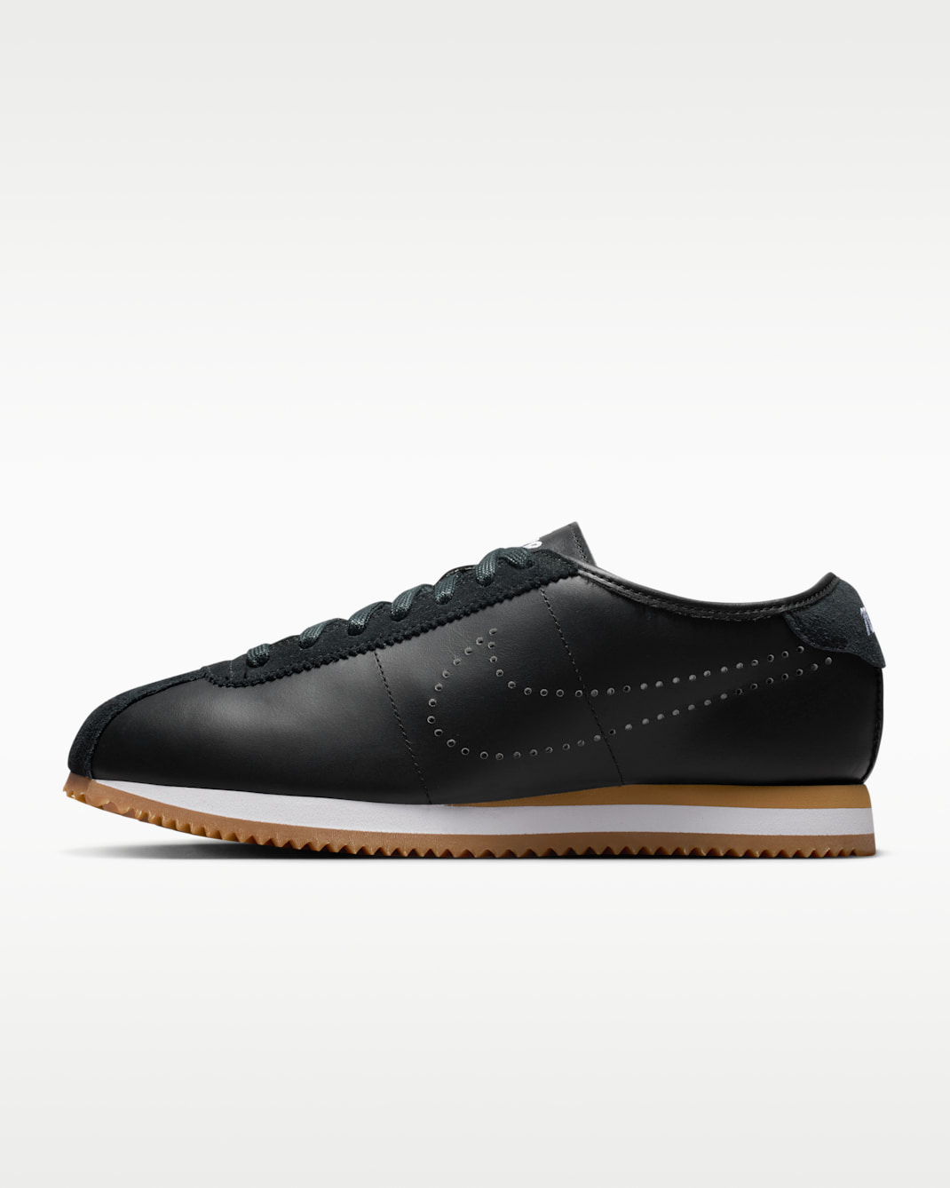 Nike Cortez Leather Women's Shoes - Black/Gum Light Brown/White