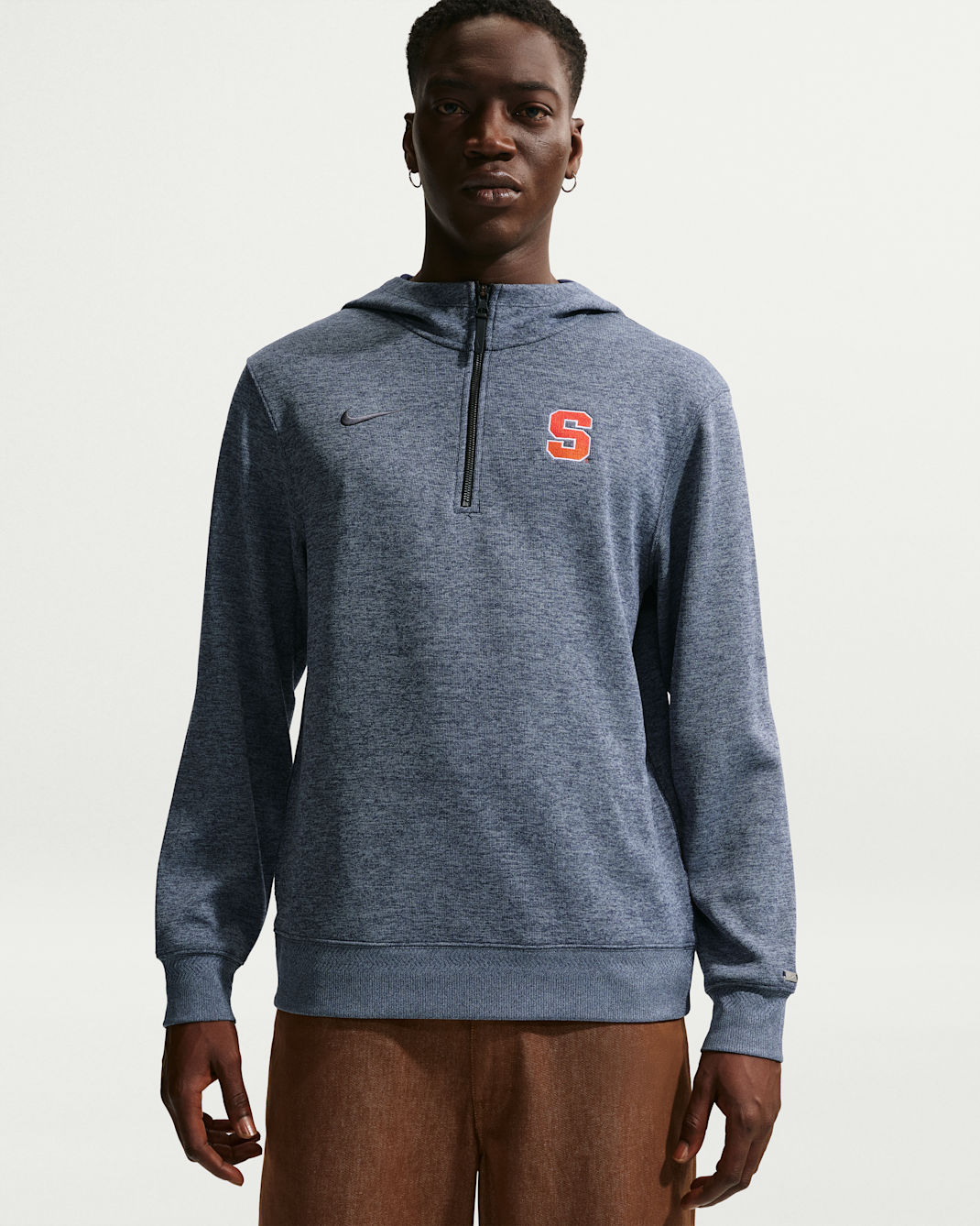 Syracuse Orange Nike NCAA Men's Basketball Coaches' Pullover Hoodie - College Navy